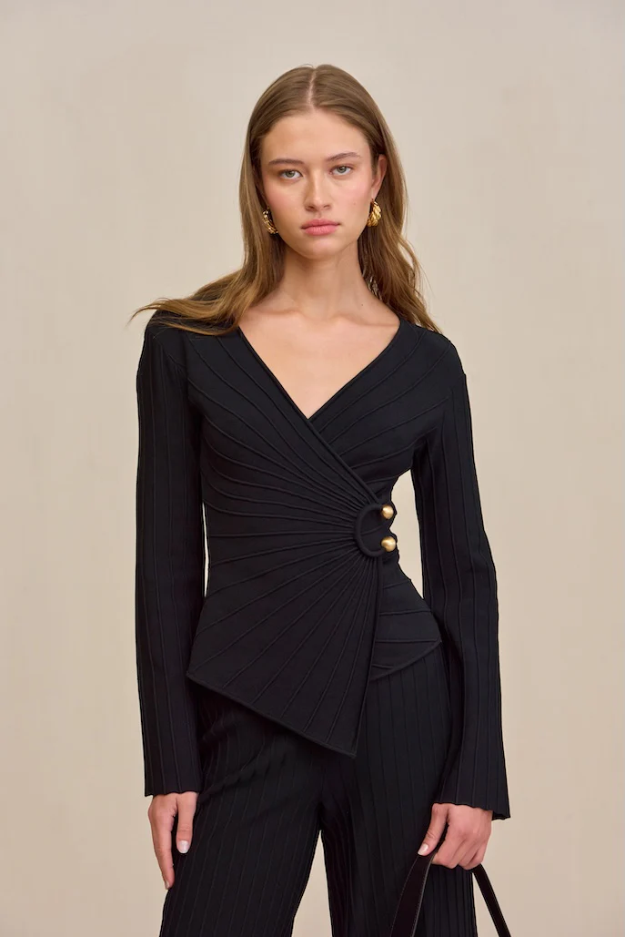 COLLETTE TOP - BLACK